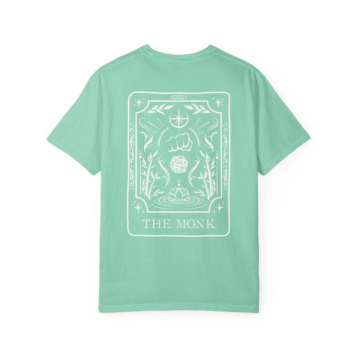 Monk Tarot Card Comfort Colors Shirt | TTRPG Character Class Tee