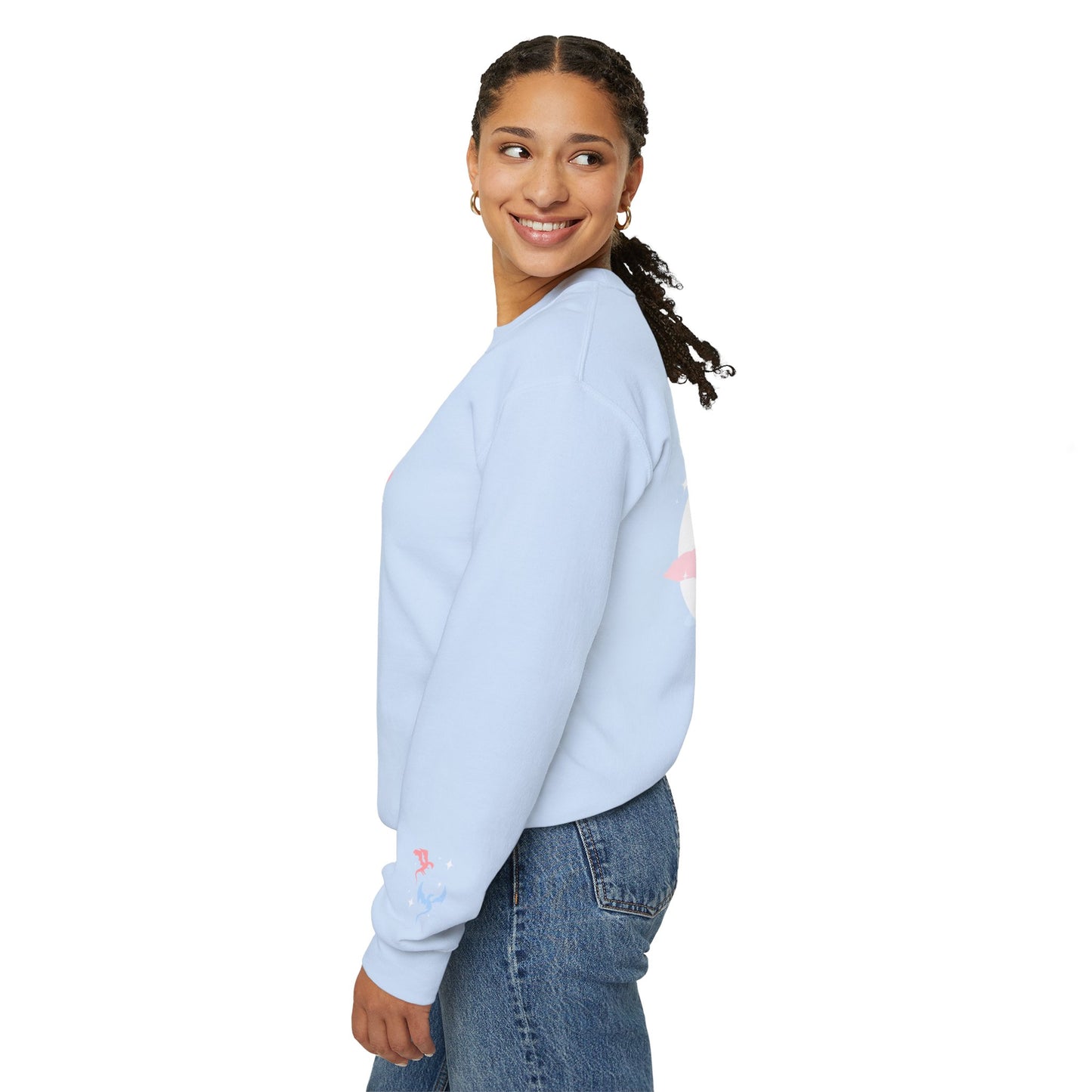 Celestial Dragons Fantasy Sweatshirt | Pastel Dragon Crewneck | Gift for Fantasy Lovers