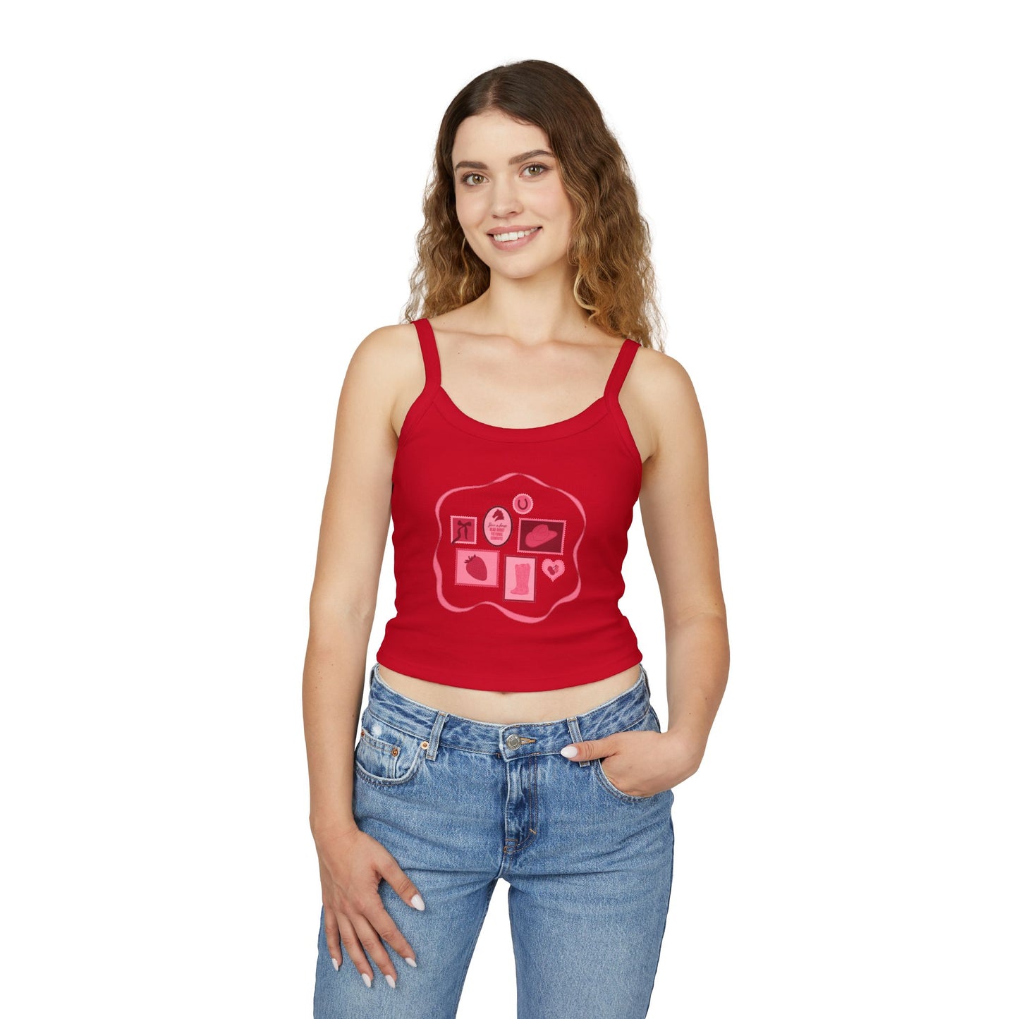 Save a Horse, Read About Fictional Cowboys Cropped Tank Top | Cowboy Romance Tank