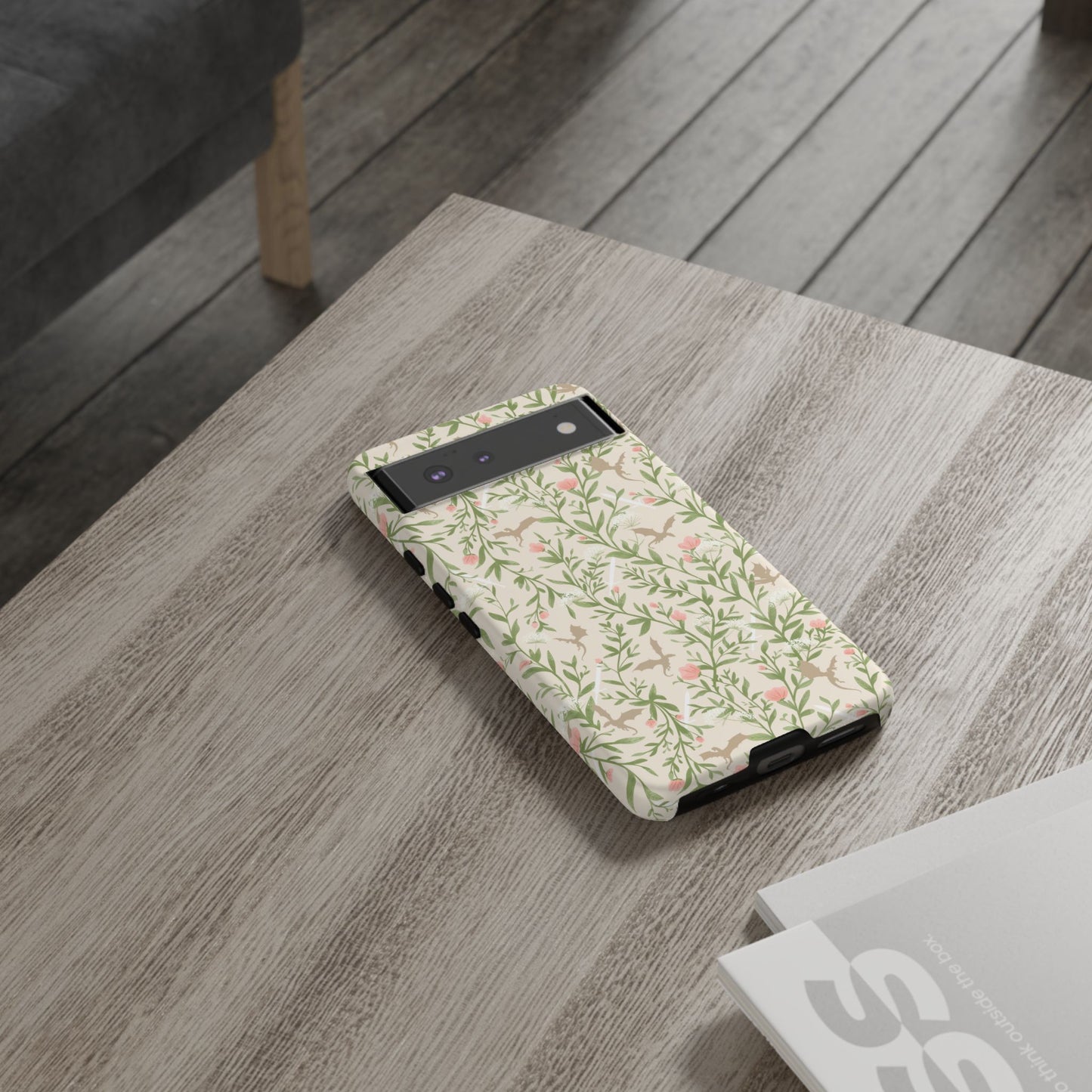 Fantasy Floral Dragons Tough Cases, Romantasy Reader Gift, Bookish Merch