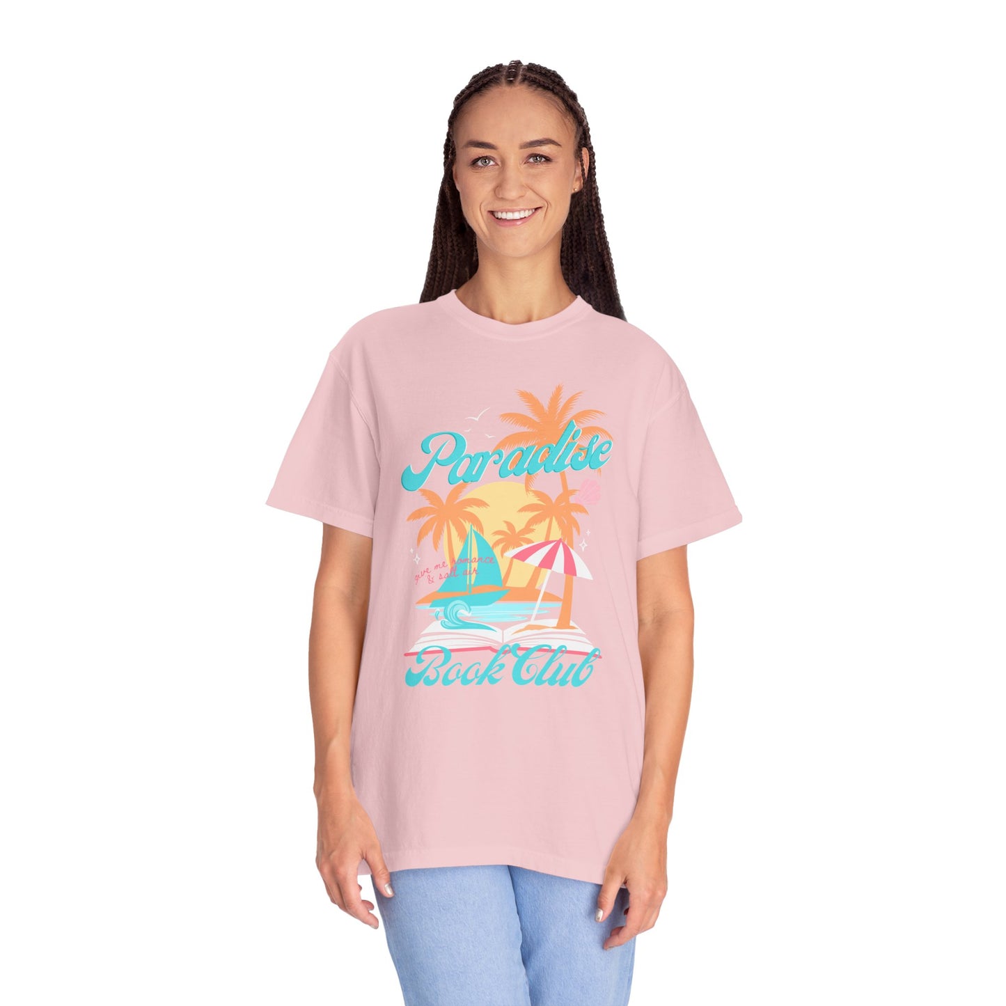 Paradise Book Club Tropical T-shirt, Summer Reading, Bookish Vacation Gift