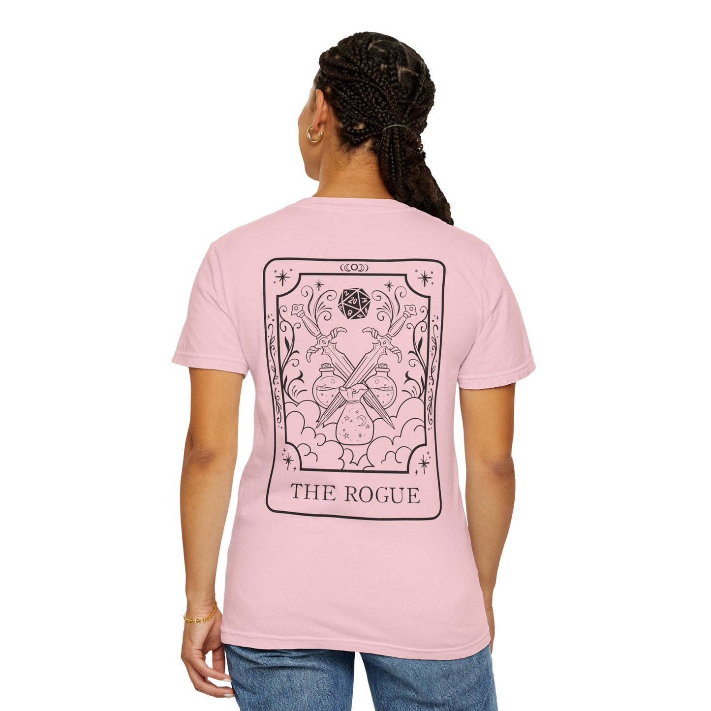 Monk Tarot Card Comfort Colors Shirt | TTRPG Character Class Tee