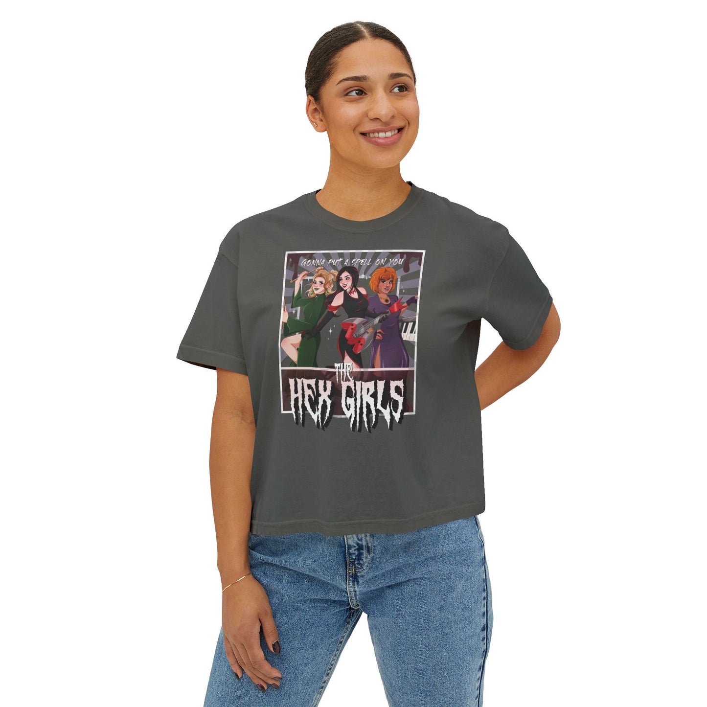 2-Sided Witchy Girl Band Tee — Boxy Fit