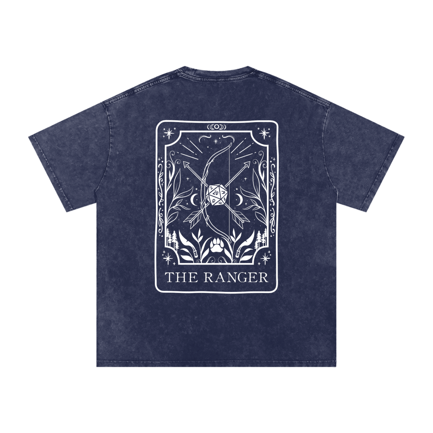 Ranger Tarot Card Snow Wash Cotton Shirt | TTRPT Character Class Tee