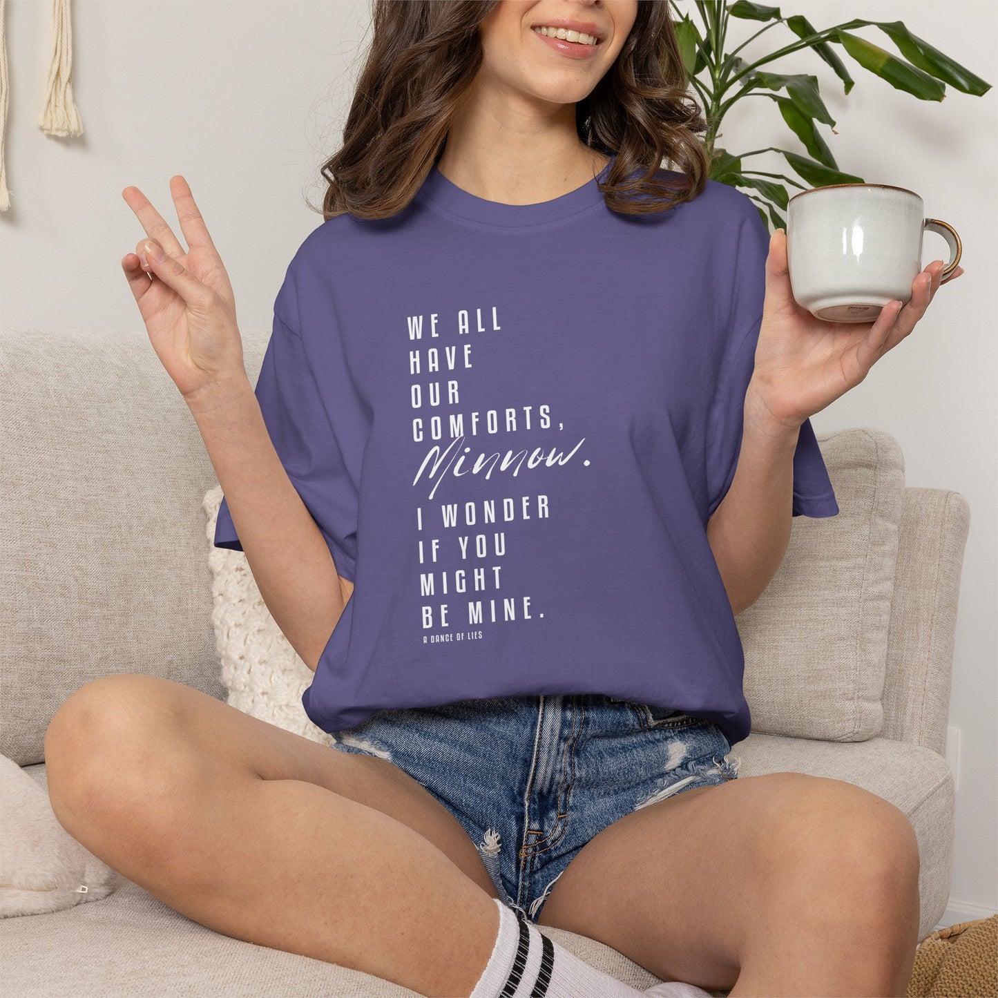 Minnow Quote Comfort Colors Tee – Officially Licensed A Dance of Lies Shirt by Brittney Arena | Romantasy Bookish T-Shirt