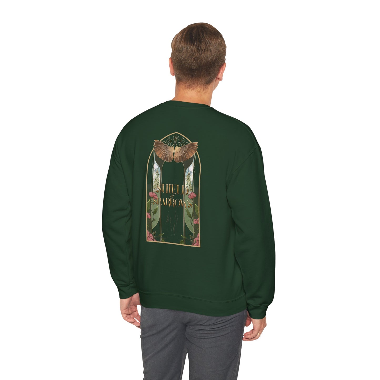 2-Sided Shield of Sparrows Sweatshirt, Side Print Version