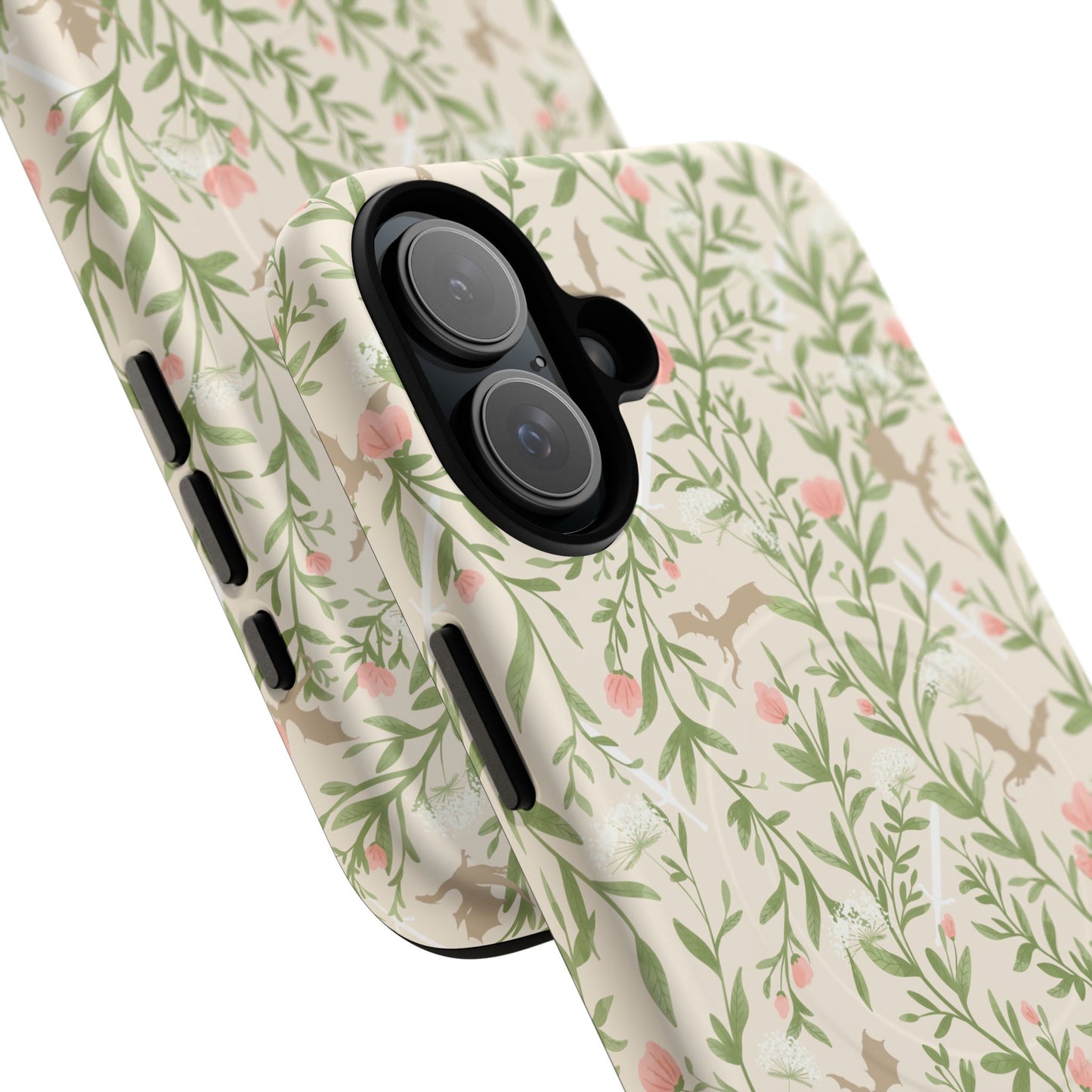 Floral Fantasy Dragons Tough Cases - MAGNETIC - Romantasy Reader Gift, Bookish Merch