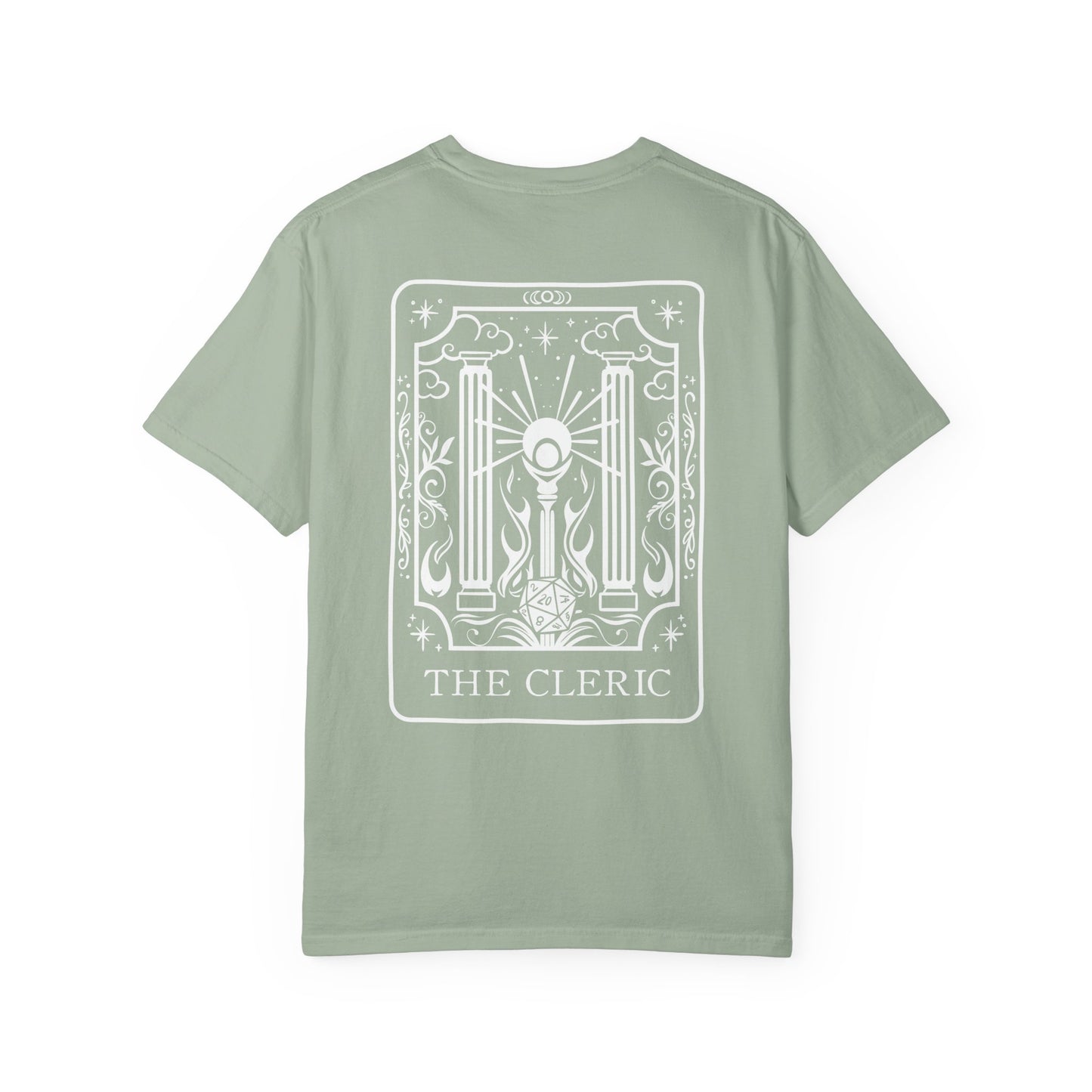 Cleric Tarot Card Comfort Colors Shirt | TTRPG Character Class Tee