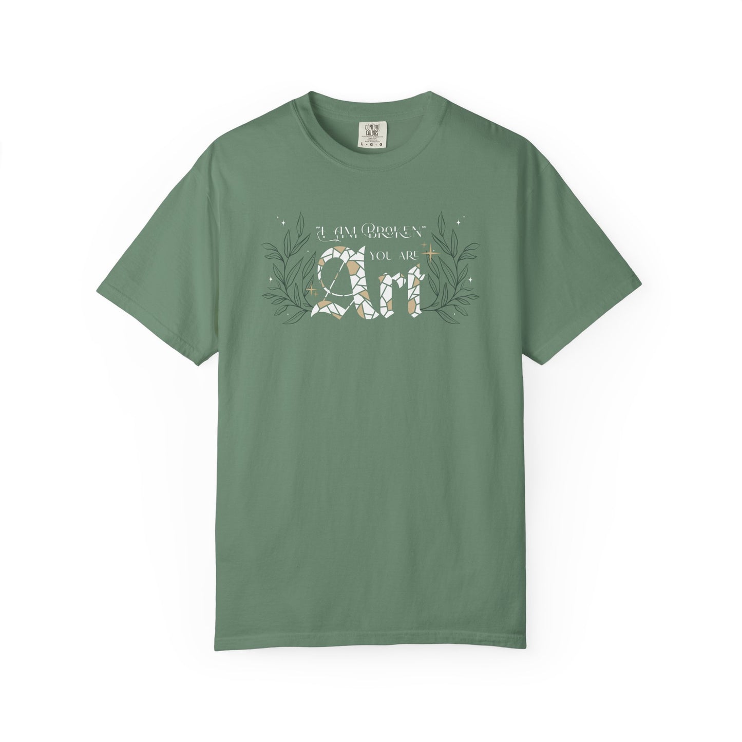 I Am Broken You Are Art Comfort Colors Tee – Officially Licensed A Dance of Lies Shirt by Brittney Arena | Romantasy Bookish T-Shirt