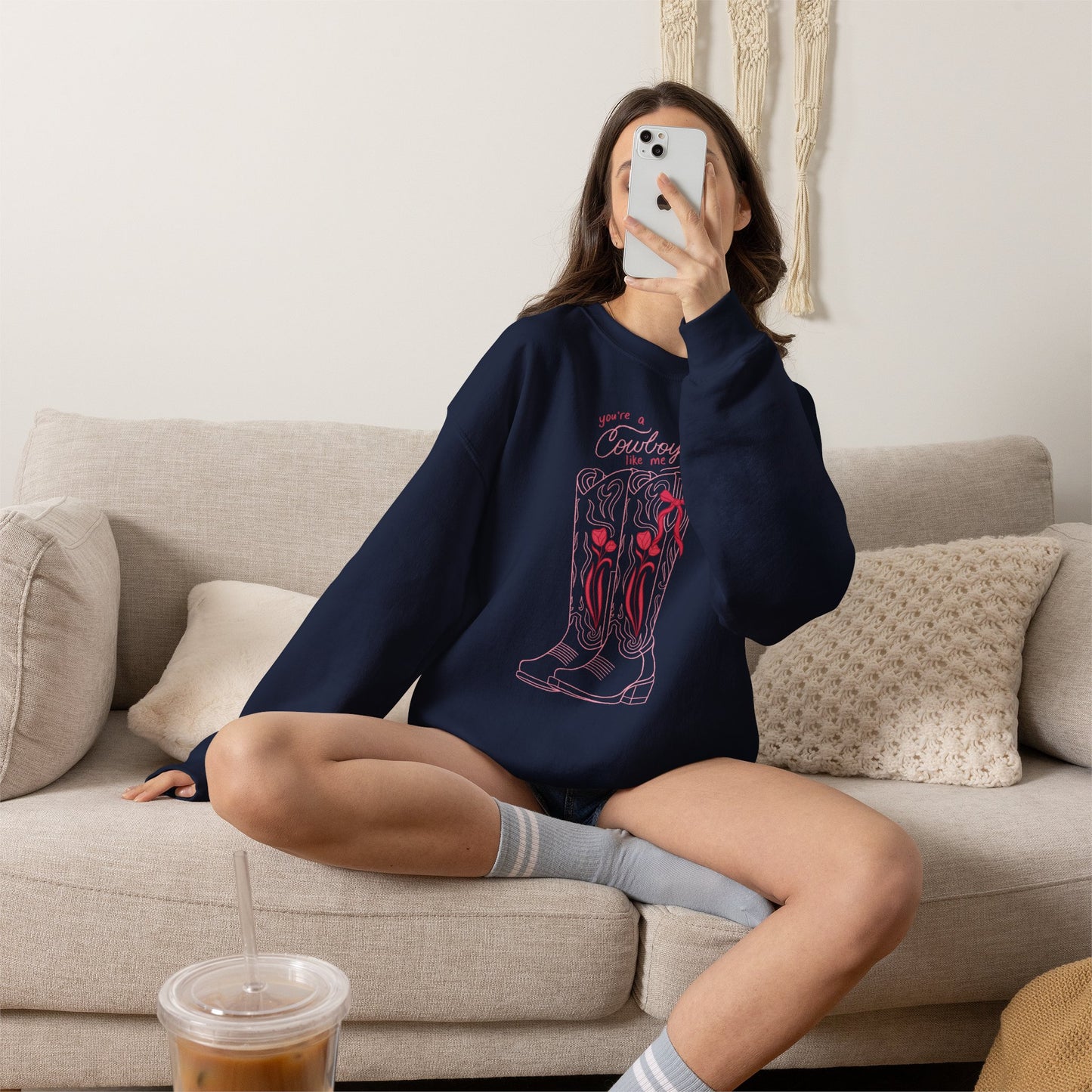 You’re a Cowboy Like Me Sweatshirt | Cowboy Romance Crewneck
