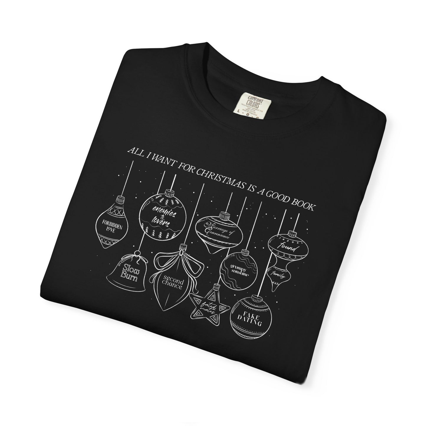 Bookish Trope Christmas Ornaments T-Shirt