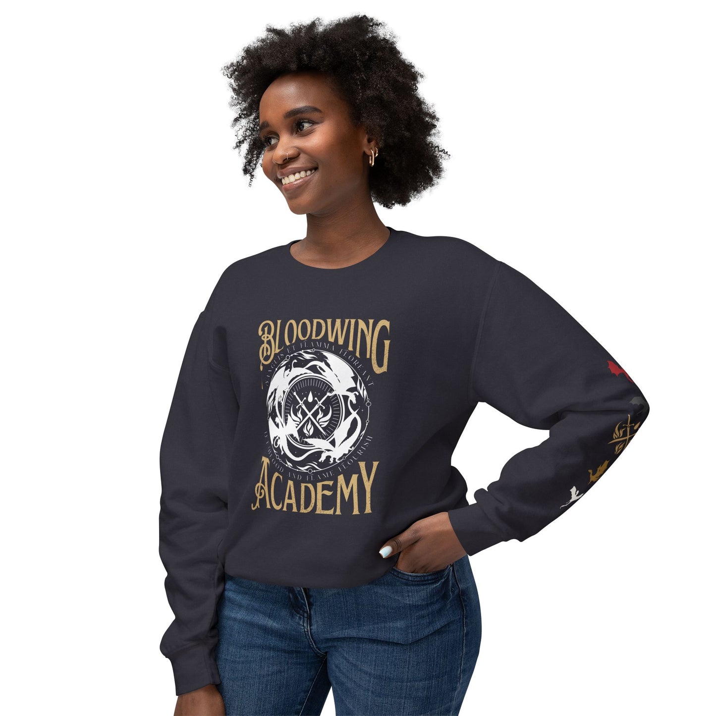 Bloodwing Academy Crewneck Sweatshirt | Officially Licensed Briar Boleyn Fantasy Romance Sweatshirt