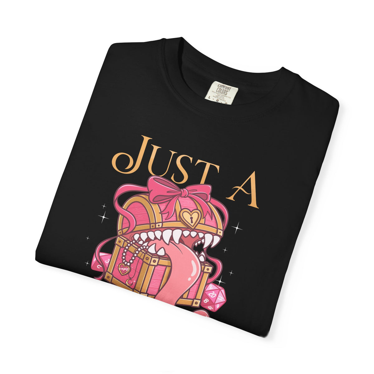 Just A Girl TTRPG Mimic T-shirt | Girlypop Cute Dnd Gift