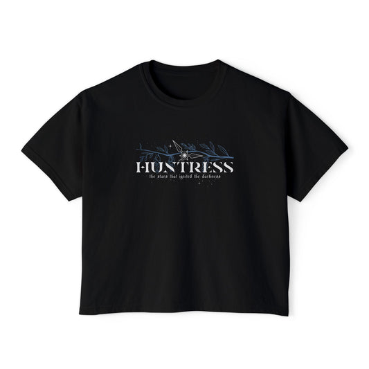 Huntress Comfort Colors Boxy Crop Tee | Officially Licensed Scars Beneath A Serpent’s Scales Nicole Platania Romantasy Shirt