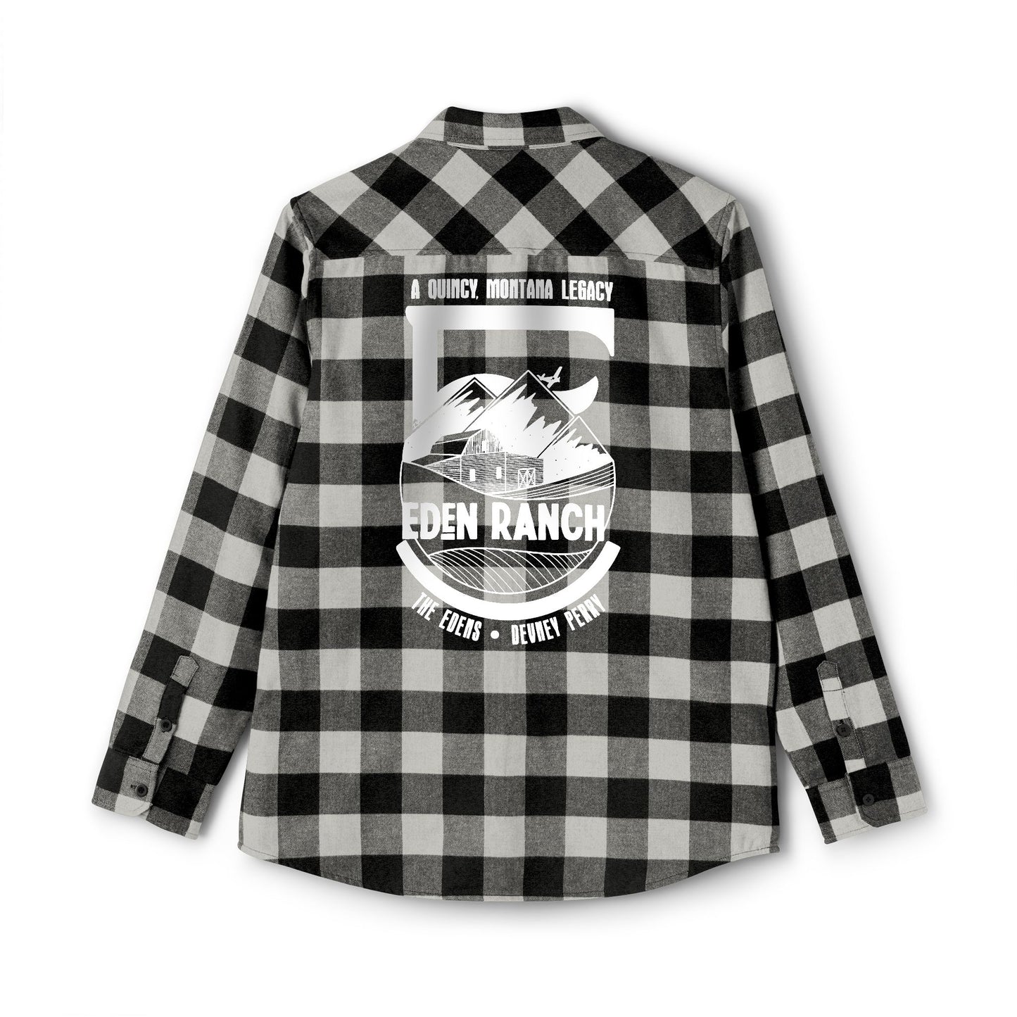 Eden Ranch Plaid Flannel Shirt – Back Print