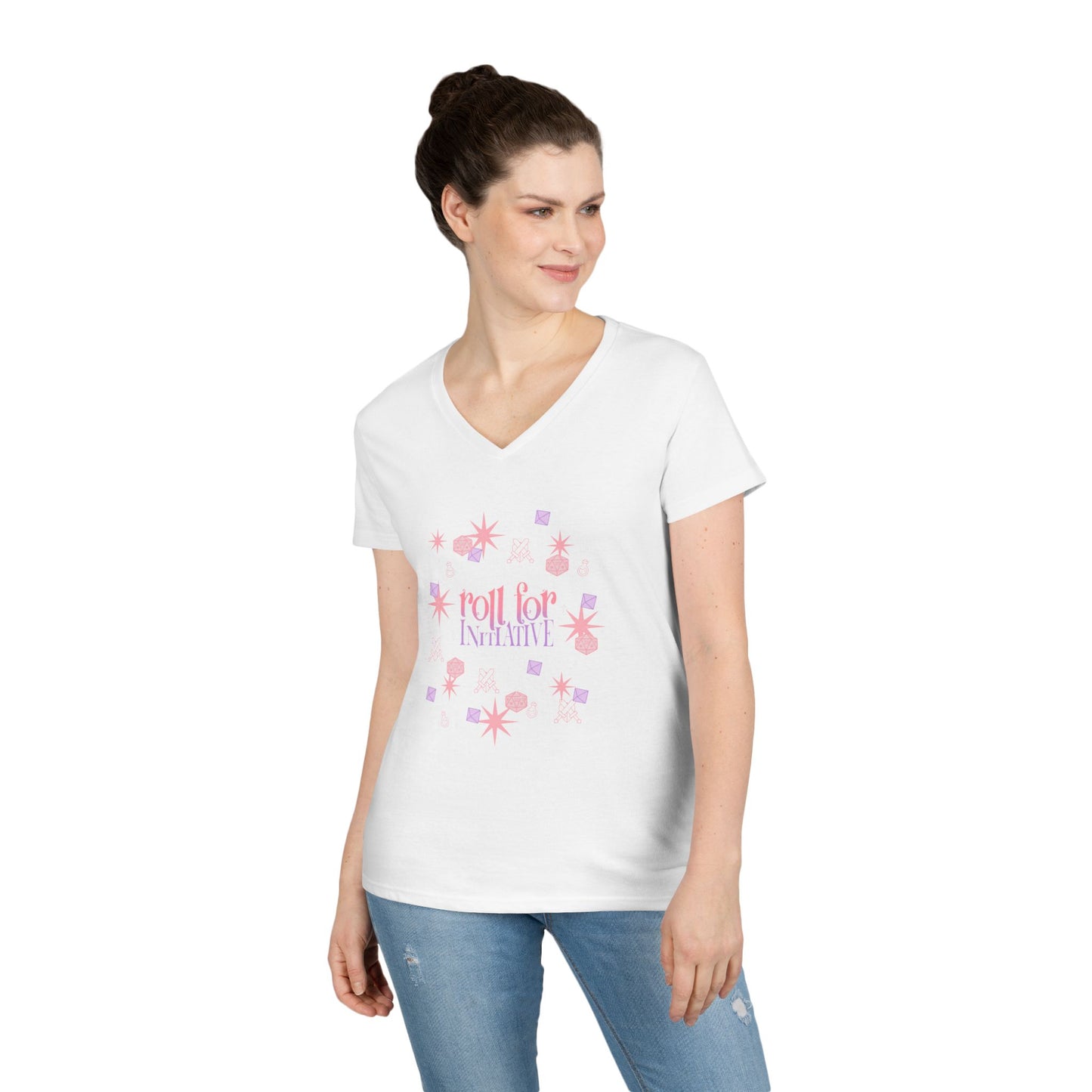 Roll for Initiative Gildan V-Neck T-Shirt