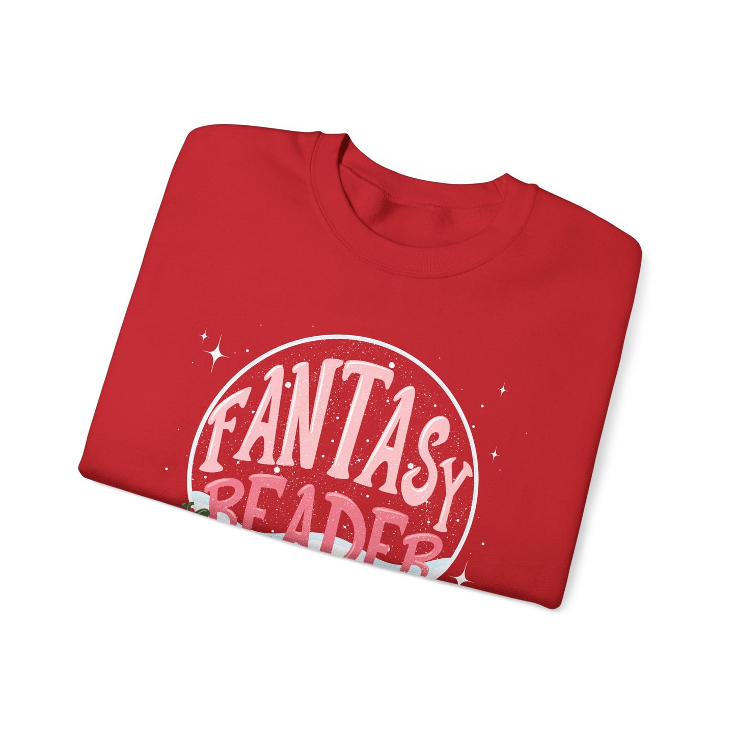 Fantasy Reader Snowglobe Sweatshirt | Bookish Christmas Gift | Book Lover Crewneck