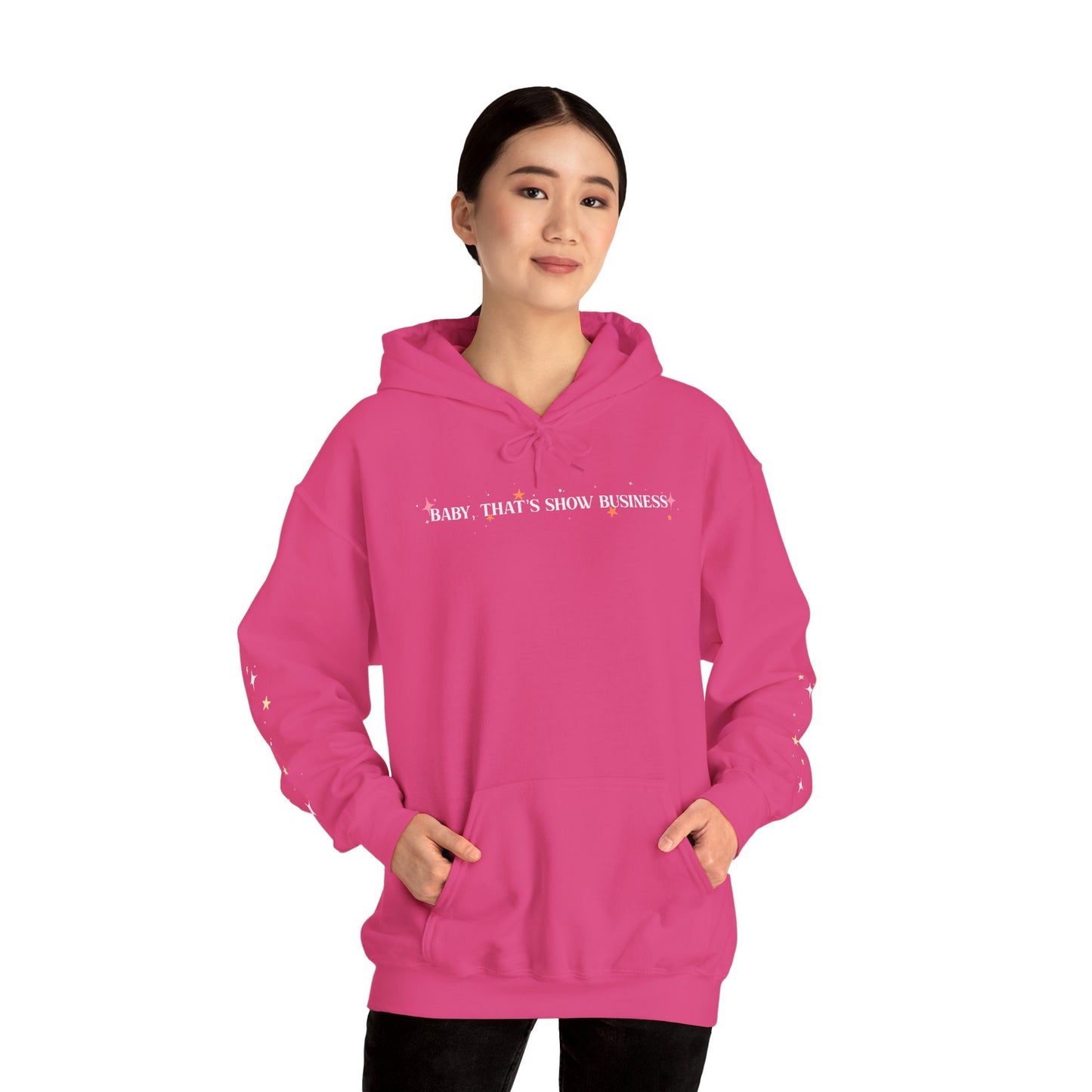 Baby, That’s Show Business Stars & Sparkle Hooded Sweatshirt
