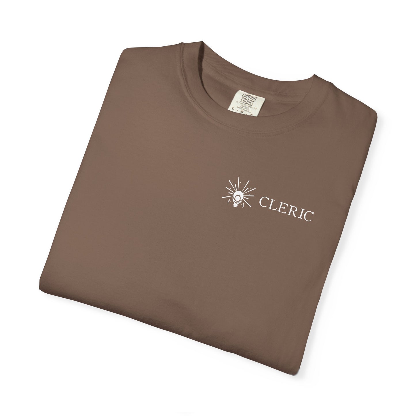 Cleric Tarot Card Comfort Colors Shirt | TTRPG Character Class Tee