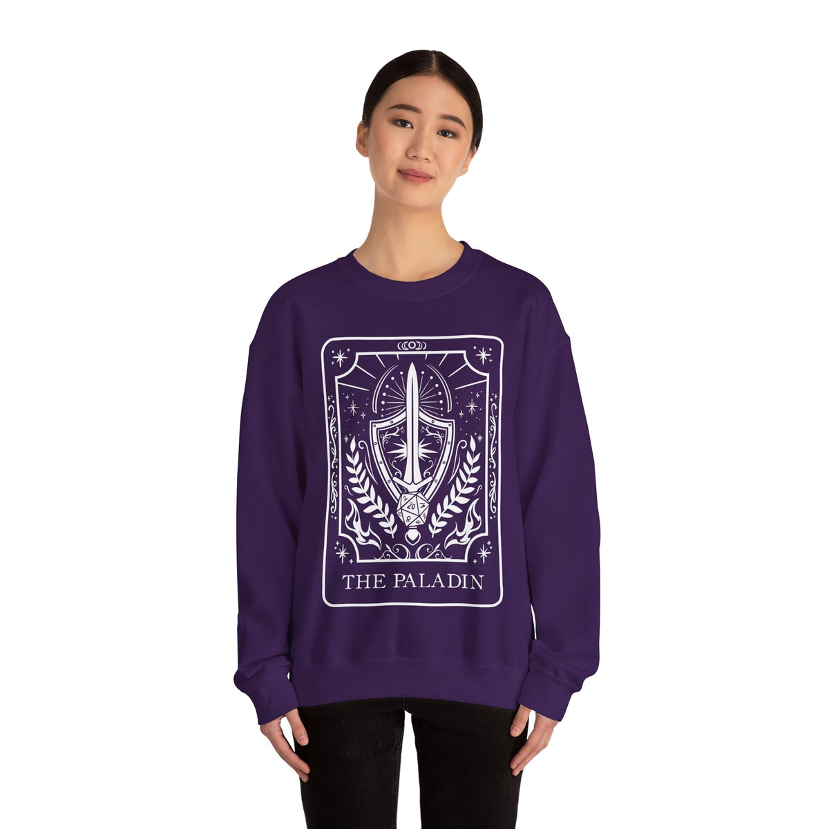 Paladin Tarot Card Gildan Sweatshirt Shirt | TTRPG Character Class Crewneck