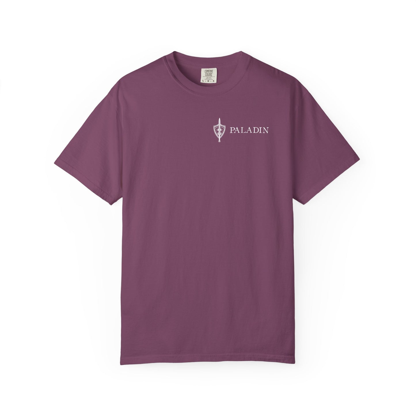 Paladin Tarot Card Comfort Colors Shirt | TTRPG Character Class Tee