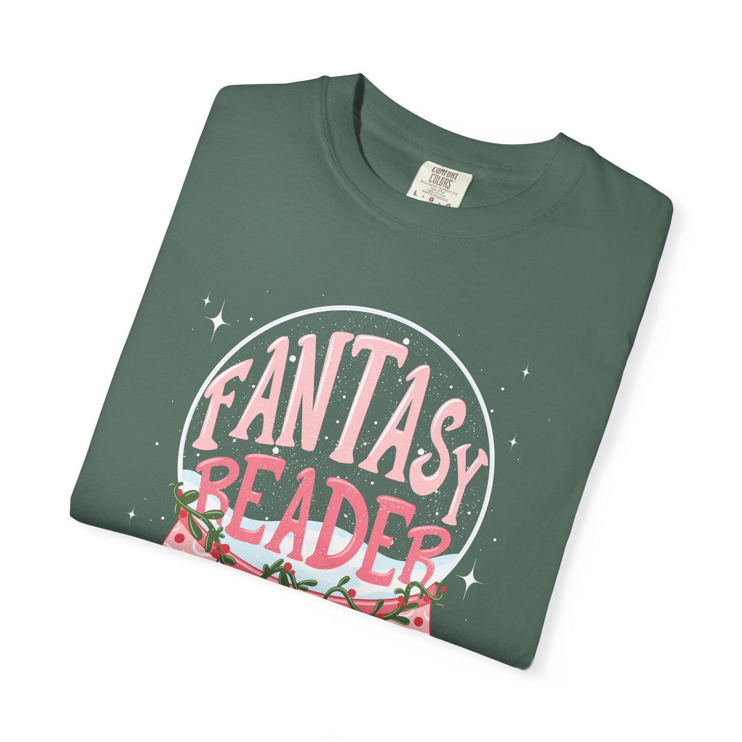 Fantasy Reader Snow Globe T-Shirt | Book Lover Graphic Tee | Gift for Fantasy Readers