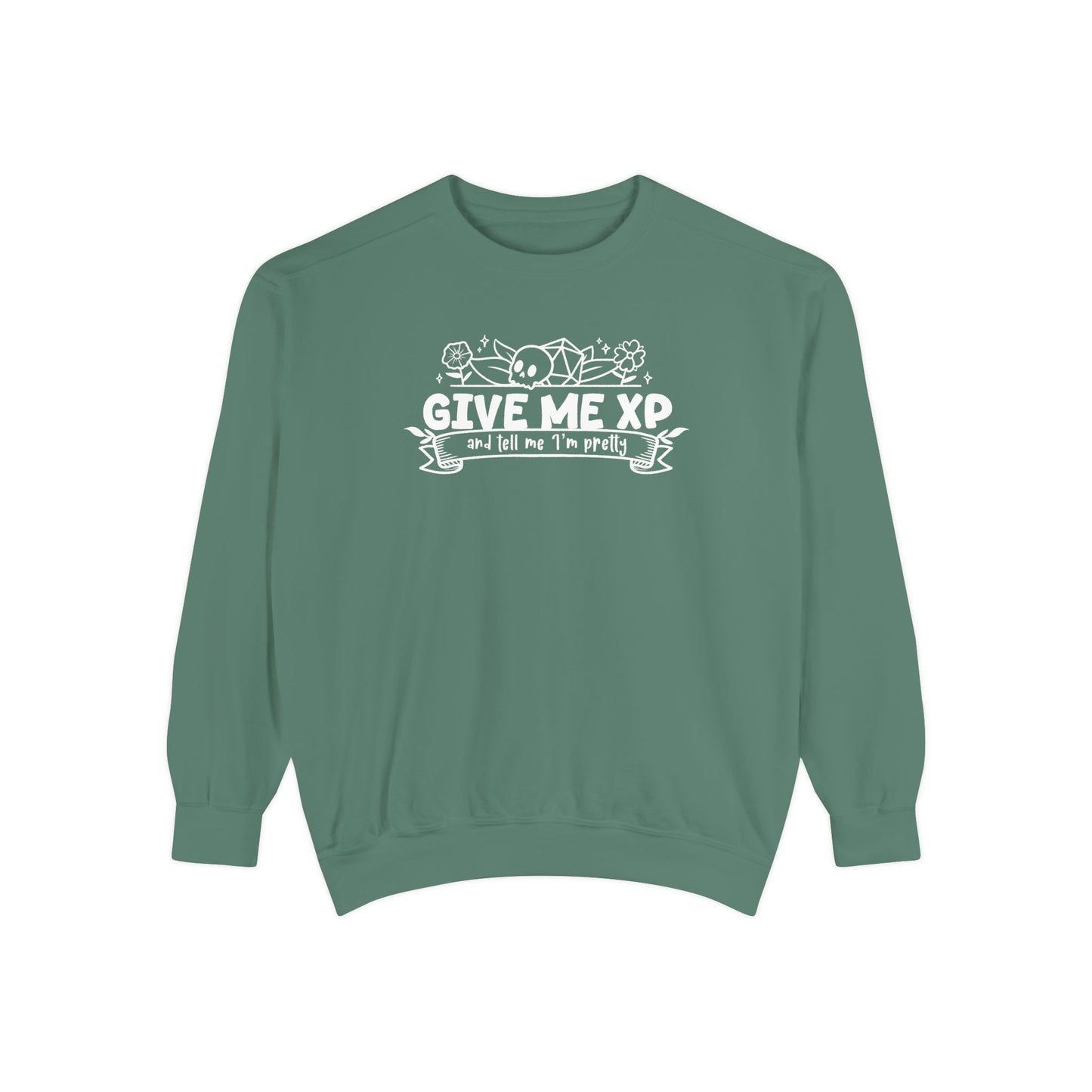 Give Me XP DTG Printed Sweatshirt - Comfort Colors