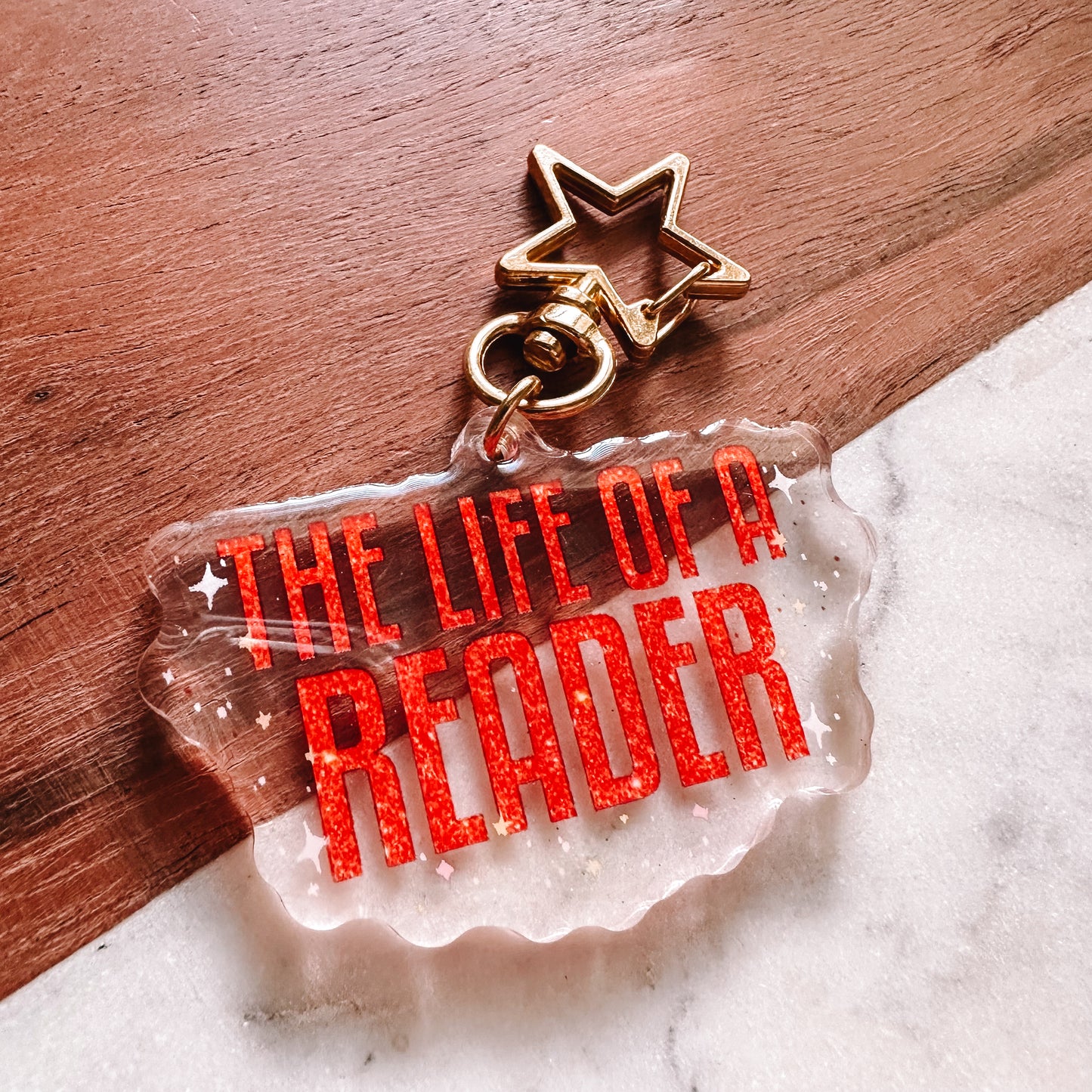 The Life of a Reader Keychain