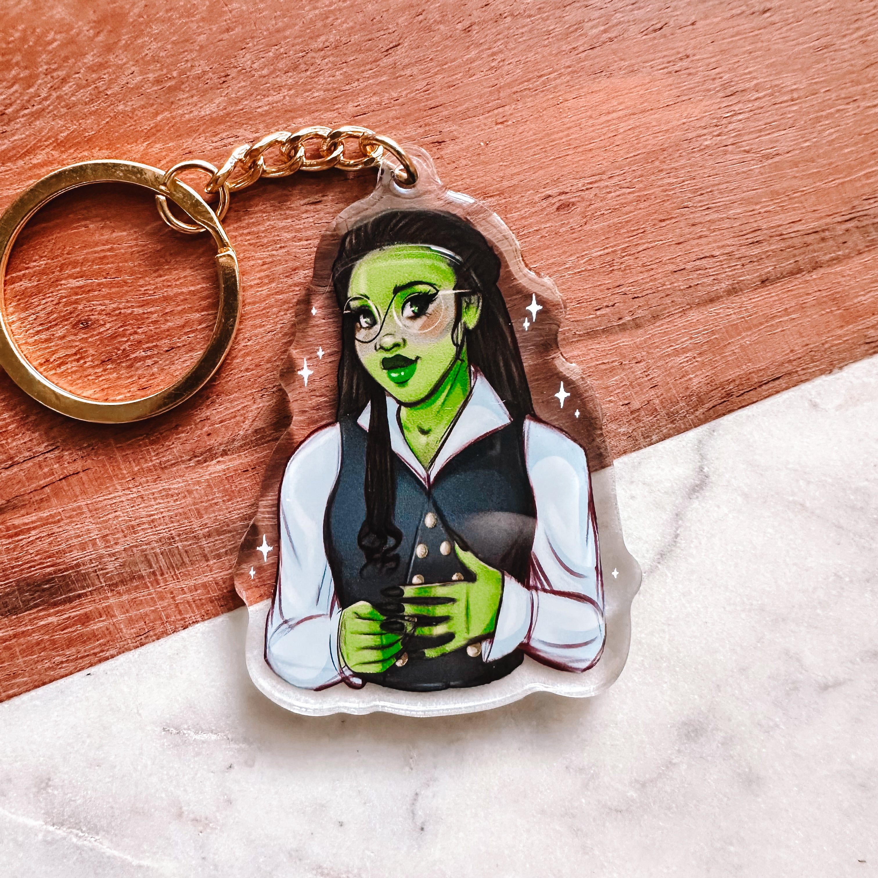 Elphaba Keychain – Nerd Girl Co