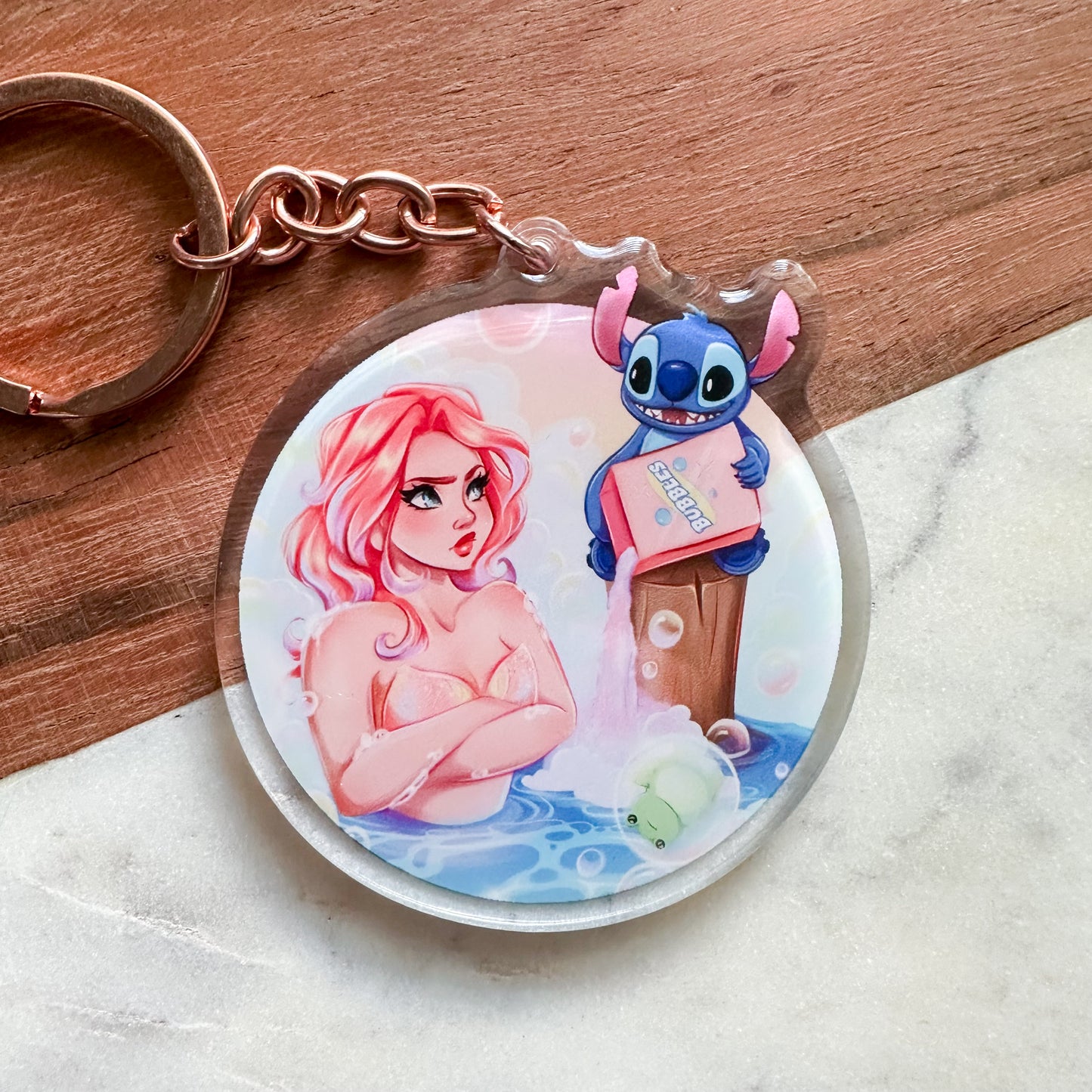 Mermaid Bubbles Keychain