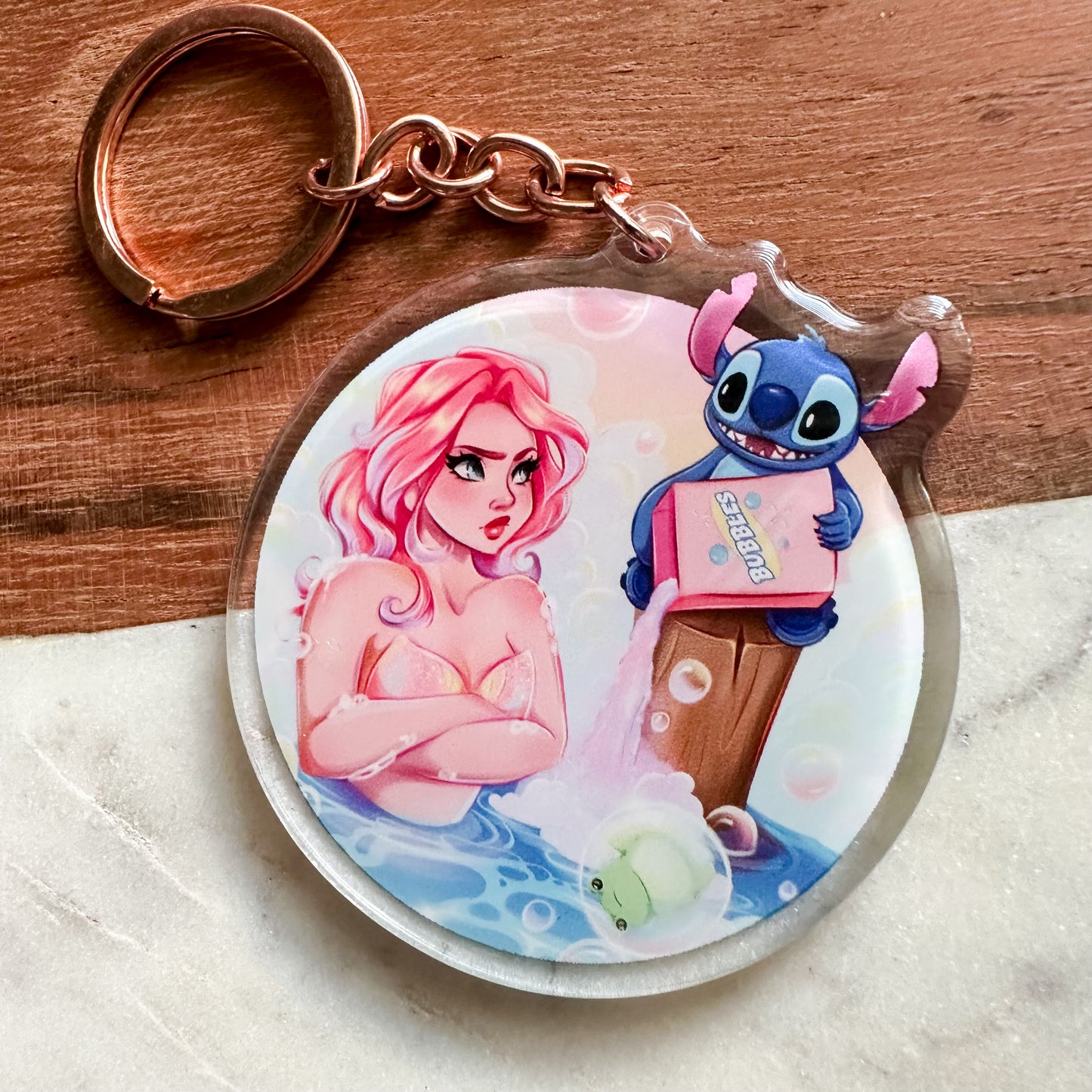 Mermaid Bubbles Keychain