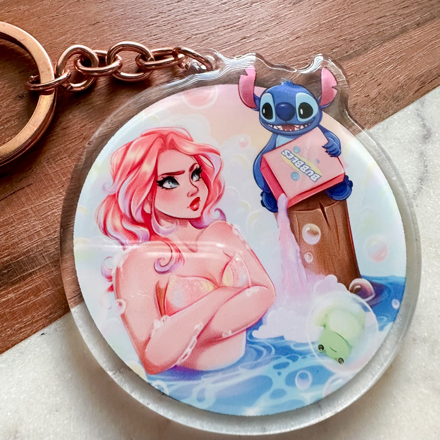 Mermaid Bubbles Keychain
