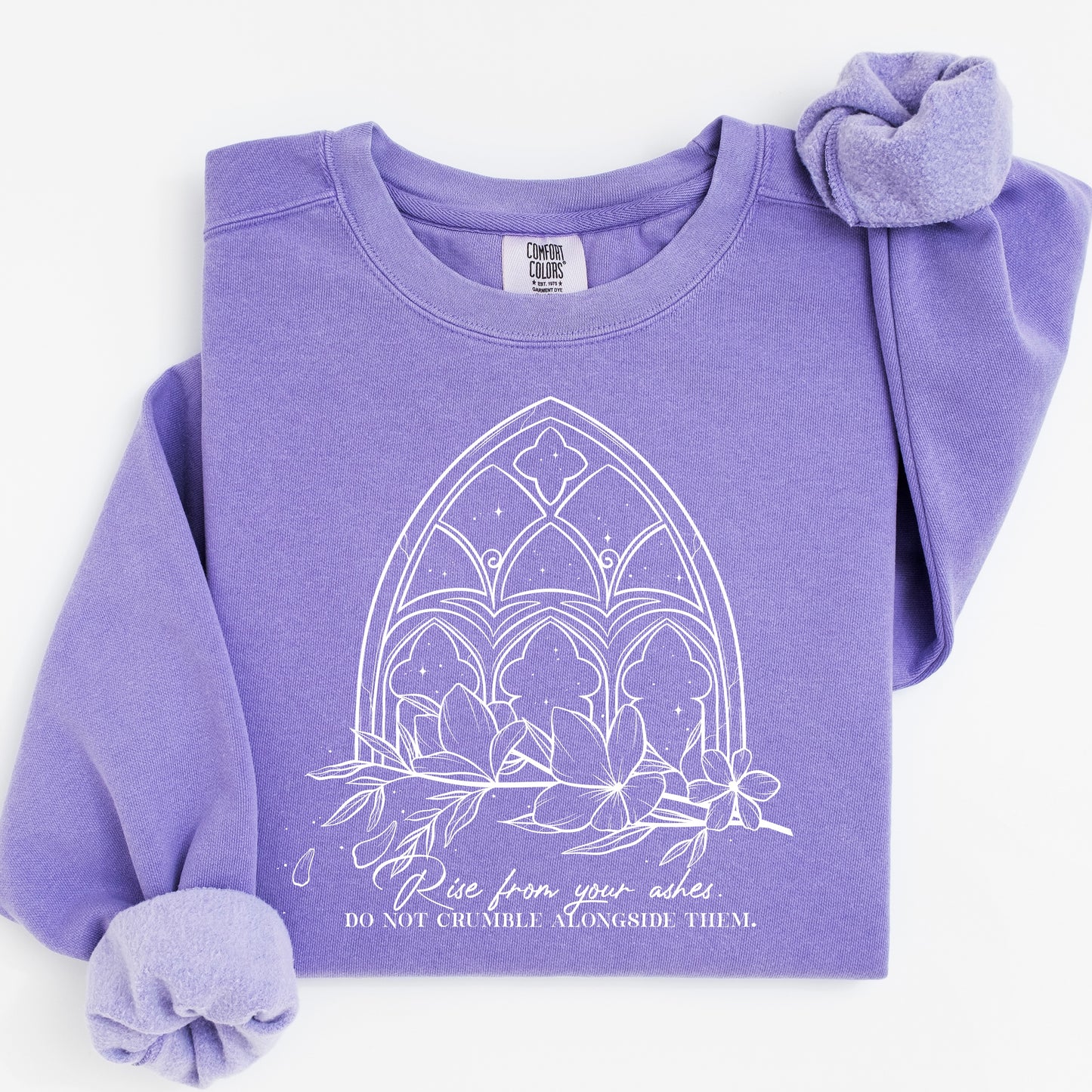 Rise From Your Ashes Comfort Colors Sweatshirt – Officially Licensed A Dance of Lies Romantasy Crewneck by Brittney Arena