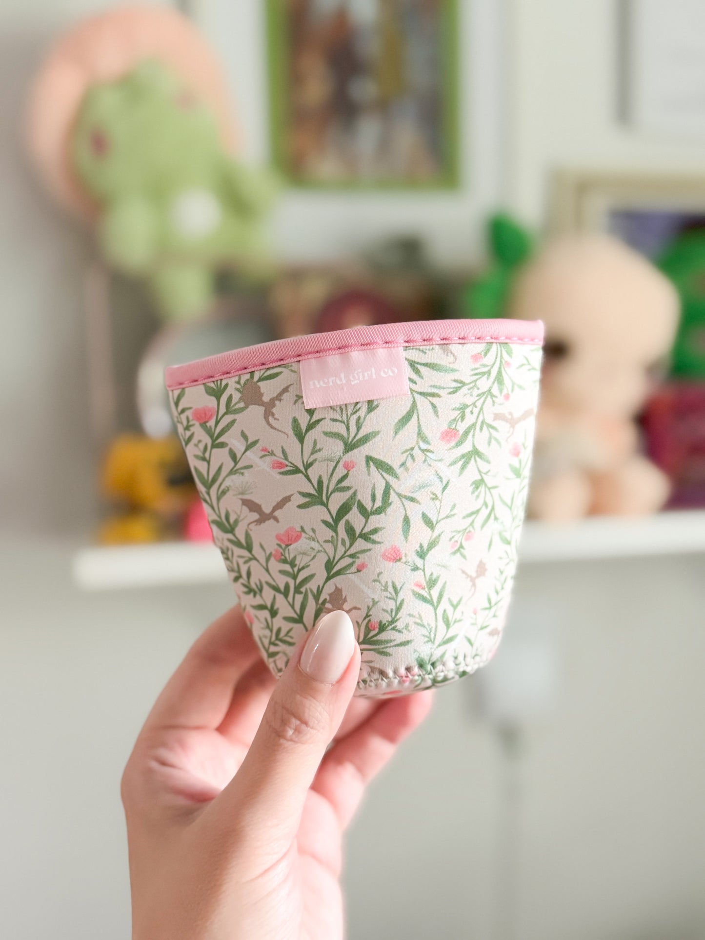 Fantasy Dragon Drink Sleeve | Bookish Coffee Cup Cozy | Romantasy Beverage Sleeve