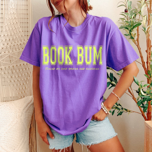 Book Bum T-Shirt – Funny Book Lover Shirt | Reader Graphic Tee for Bookworms