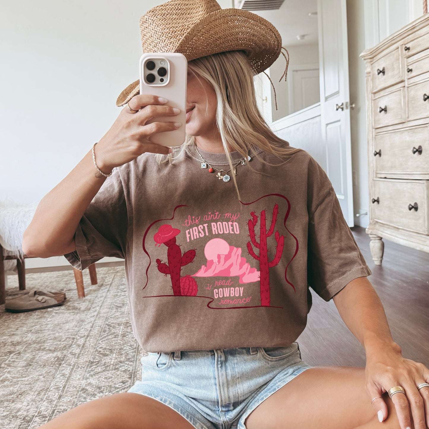 This Ain’t My First Rodeo Comfort Colors Tee | Cowboy Romance Graphic Shirt