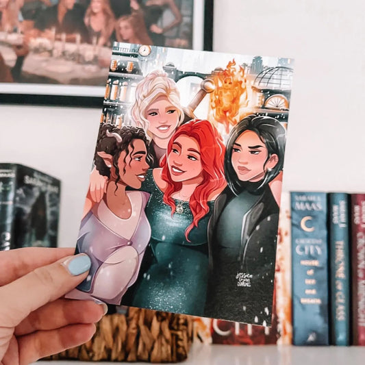 Fantasy Girl Gang Solstice 5x7 Inch Illustrated Art Print