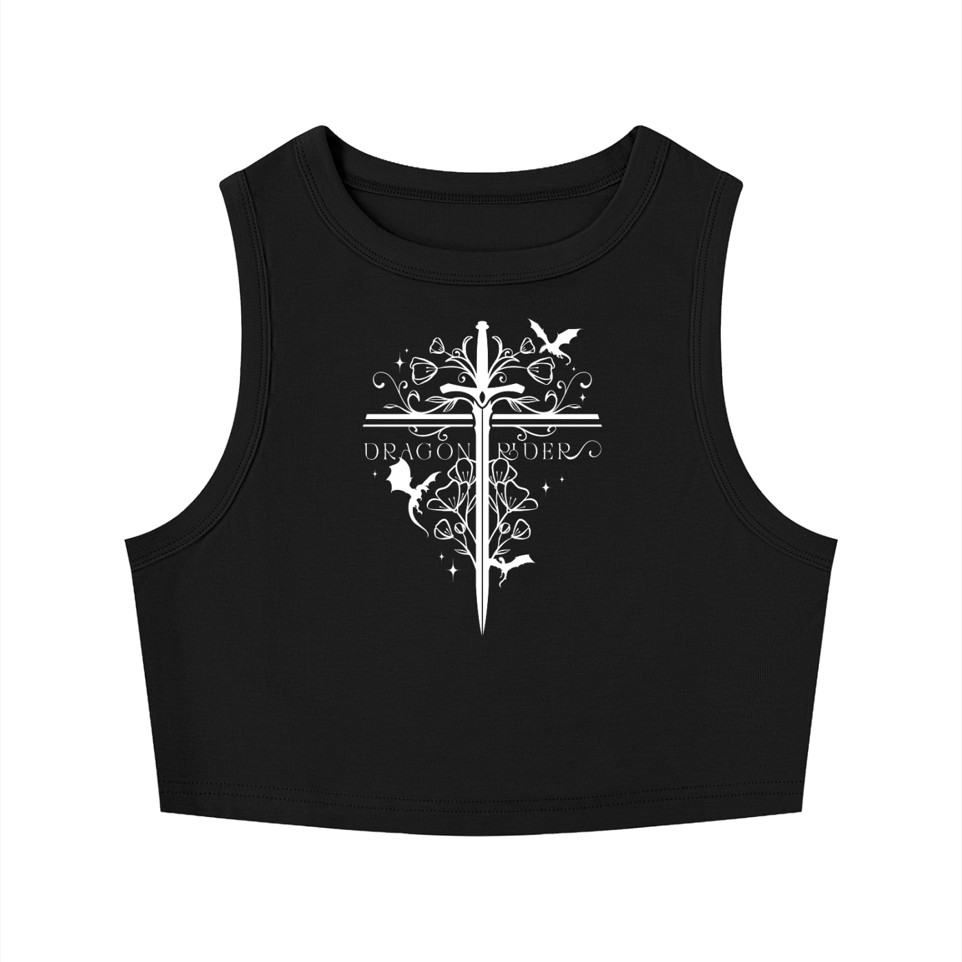 Women's Tight Crewneck Crop Tank Top
