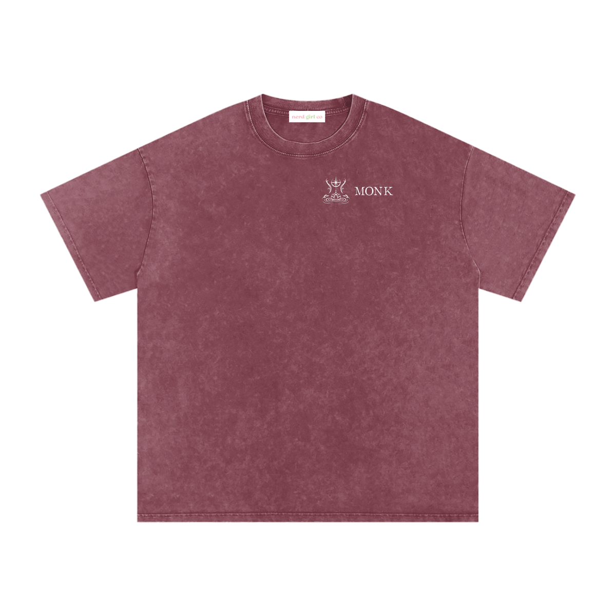 Monk Tarot Card Snow Wash Cotton Shirt | TTRPG Character Class Tee