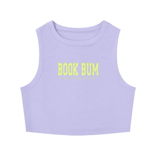 Book Bum Women’s Cropped Tank Top | Book Lover Crop Tank | Cute Reader Summer Tank | Bookish Apparel