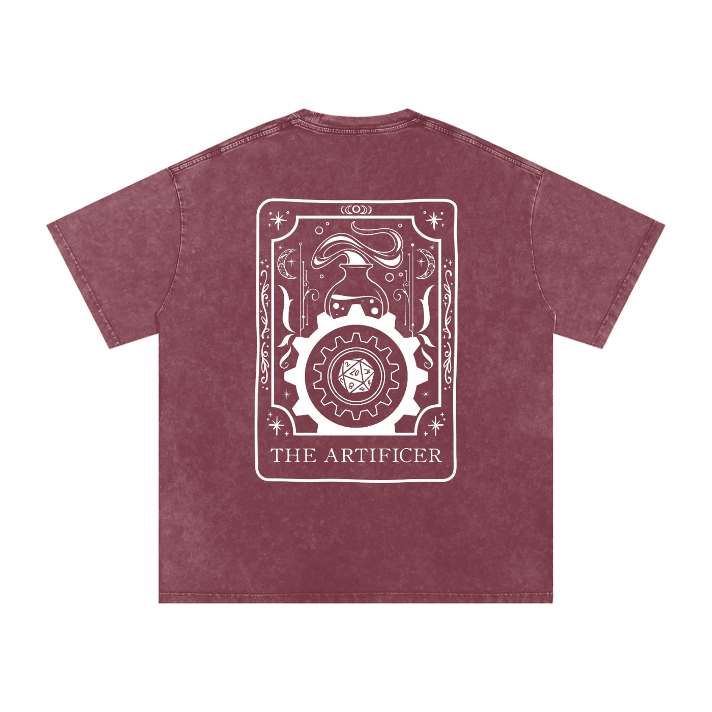 Artificer Tarot Card Snow Wash Cotton Shirt | TTRPG Character Class Tee