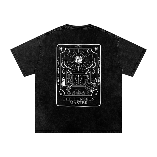 Dungeon Master Tarot Card Snow Wash Cotton Shirt | TTRPG Character Class Tee