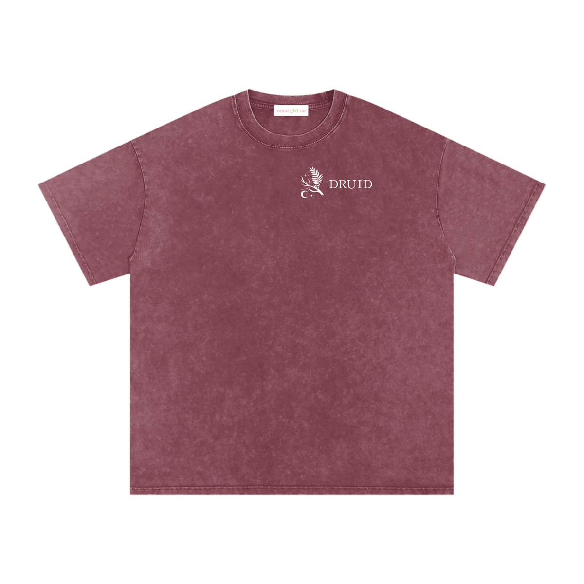 Druid Tarot Card Snow Wash Cotton Shirt | TTRPG Character Class Tee
