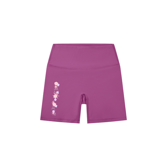Fantasy Dice Women’s High-Waisted Biker Shorts | Tabletop RPG Activewear | Gamer Girl Athletic Shorts